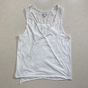 American Eagle Outfitters 100% Cotton Racerback Top with Lace Women’s size M